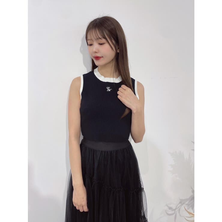 バイカラーニットTOP | EATME | 詳細画像8 