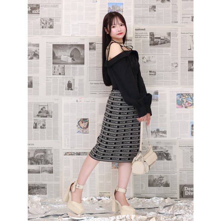 リボンショルダーオフショルブラウス | EATME | 詳細画像13 