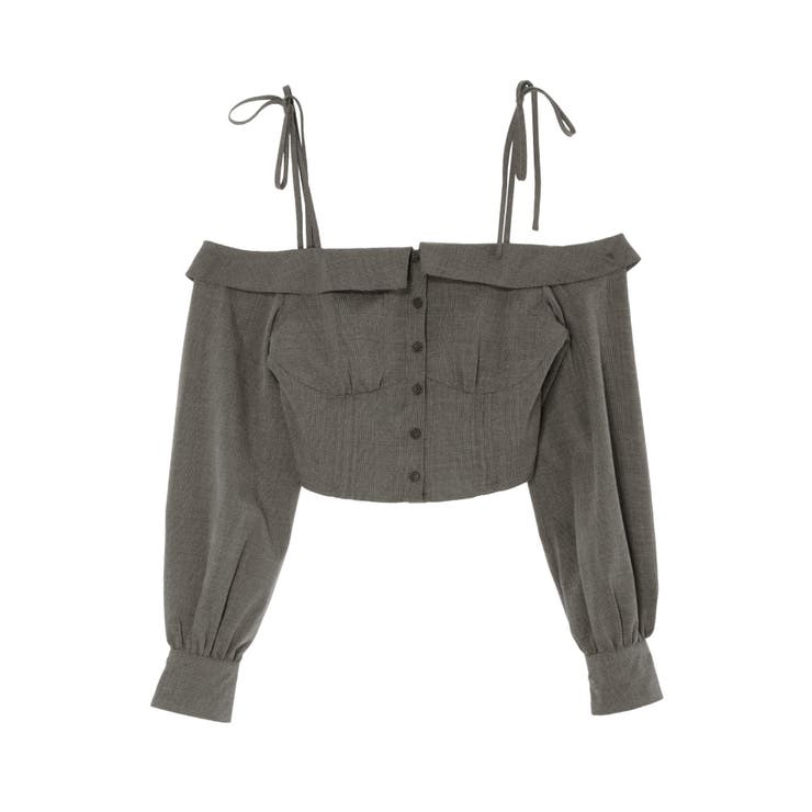 リボンショルダーオフショルブラウス | EATME | 詳細画像34 