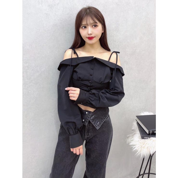 リボンショルダーオフショルブラウス | EATME | 詳細画像7 