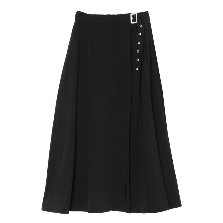 アシンメトリープリーツラップショートパンツ[品番：MKSW0059593