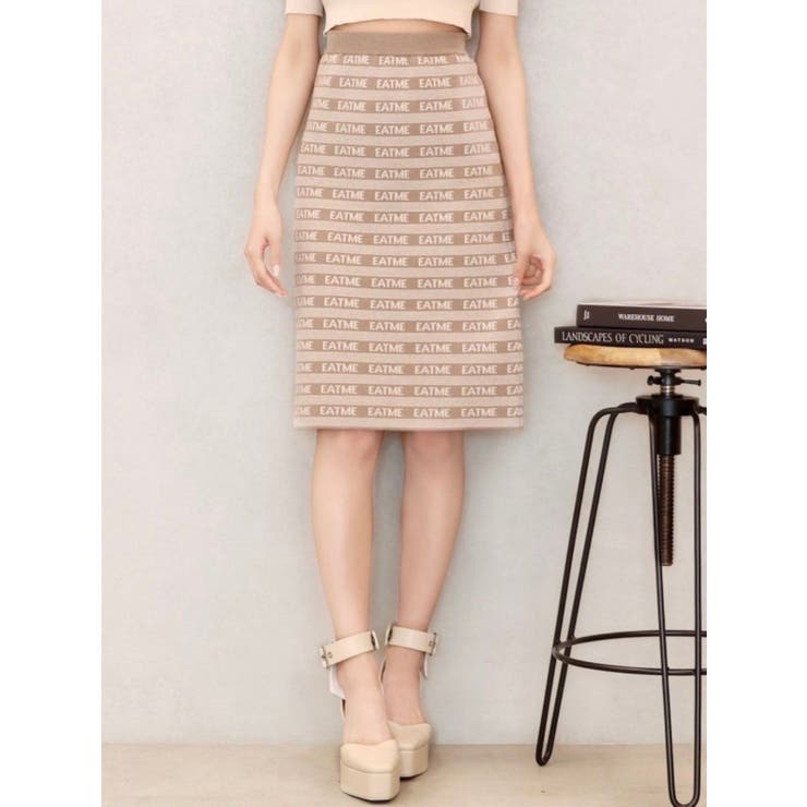 ブラウン | EATMEロゴニットスカート（セットアップ可能） | EATME