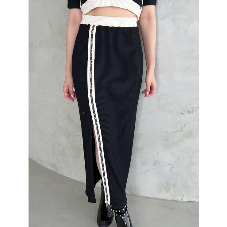 バイカラータイトスカート（セットアップ可能） | EATME | 詳細画像9 