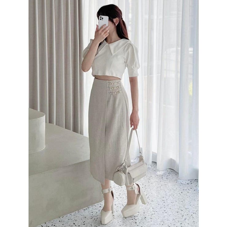 トリブルバックルタイトスカート | EATME | 詳細画像3 