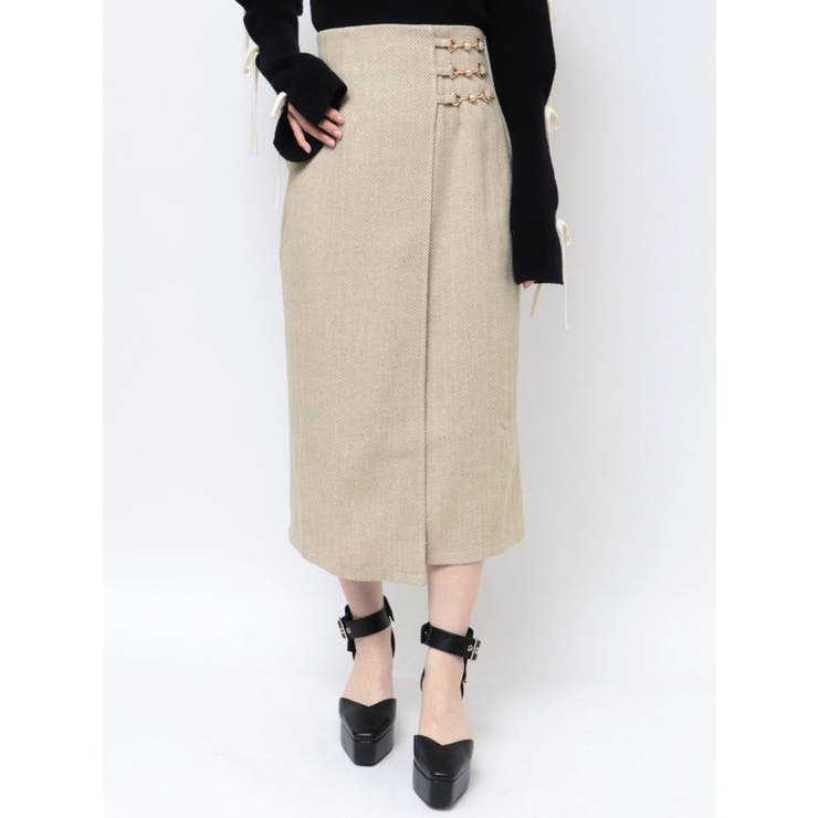 トリブルバックルタイトスカート | EATME | 詳細画像7 