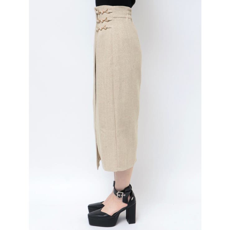 トリブルバックルタイトスカート | EATME | 詳細画像9 