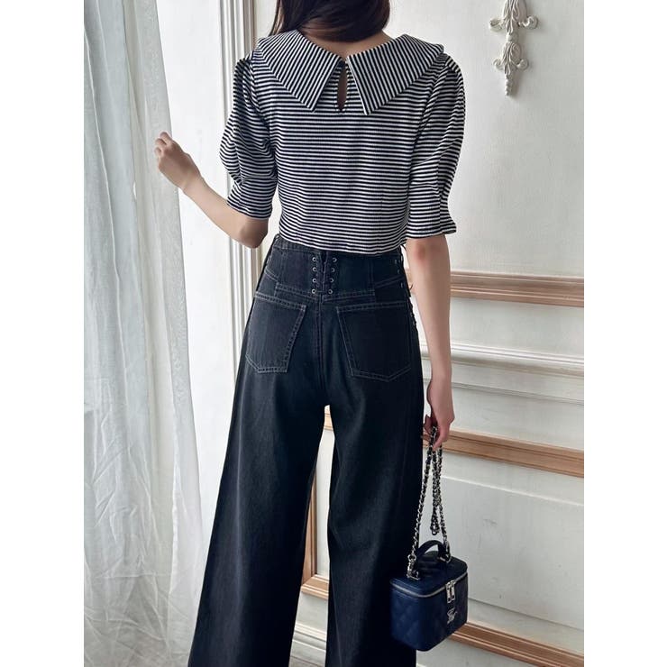 レースアップデニムパンツ（セットアップ可能） | EATME | 詳細画像9 