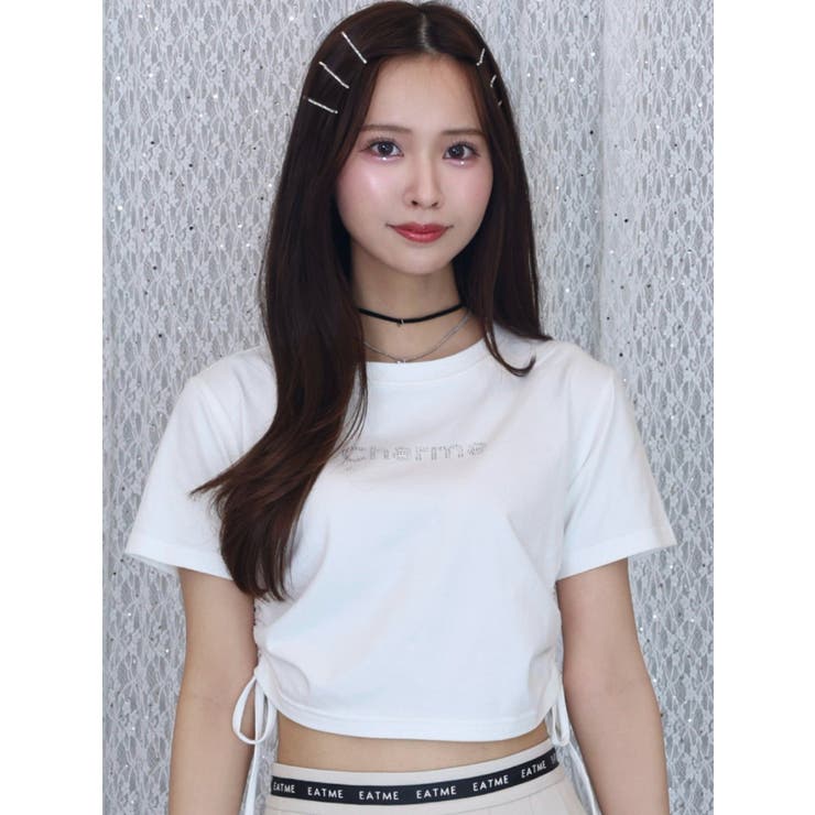 オフホワイト | ドロストクロップドTシャツ | EATME