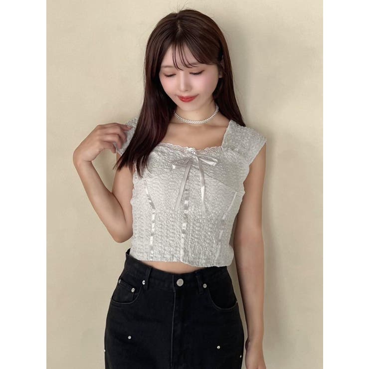 バレエリボンノースリーブ | EATME | 詳細画像6 