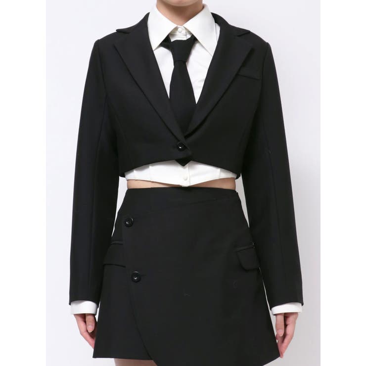 クロップド丈ジャケット（セットアップ可能） | EATME | 詳細画像27 