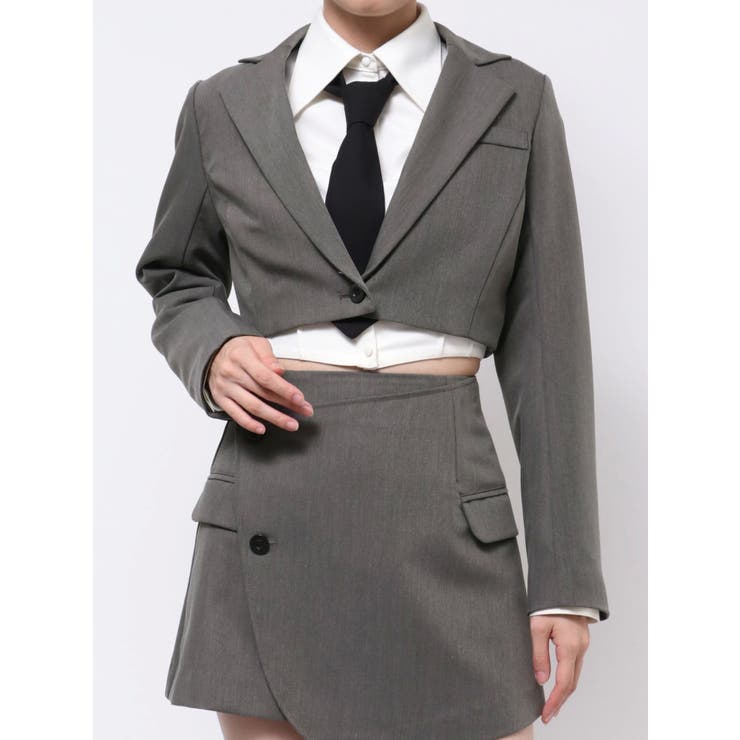 クロップド丈ジャケット（セットアップ可能） | EATME | 詳細画像41 