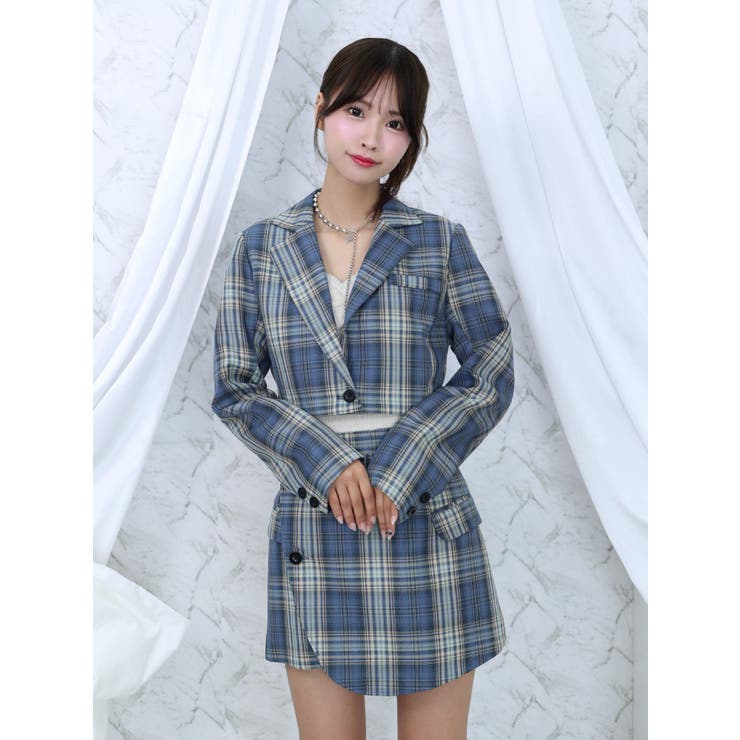 クロップド丈ジャケット（セットアップ可能） | EATME | 詳細画像6 