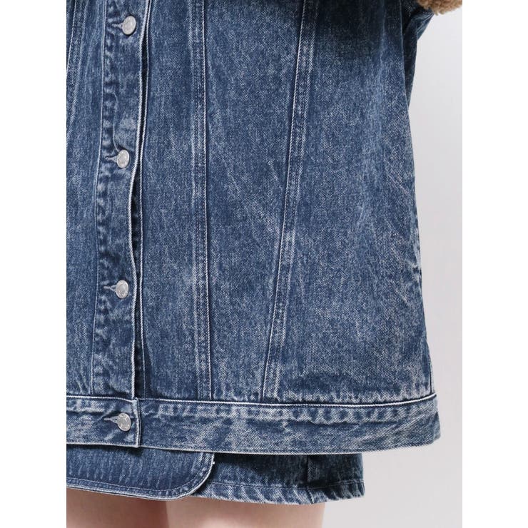 デニムフェイクファージャケット（セットアップ可能） | EATME | 詳細画像40 