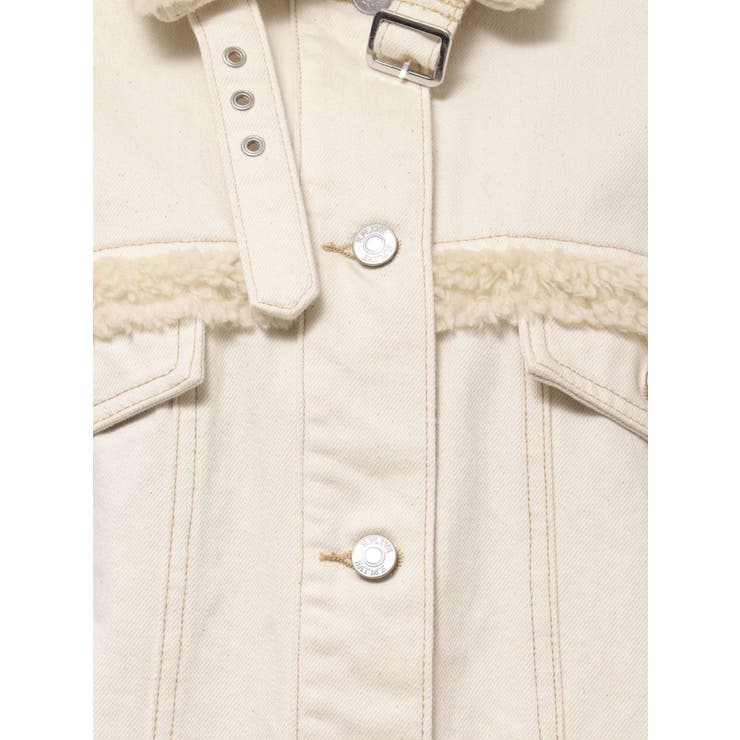 デニムフェイクファージャケット（セットアップ可能） | EATME | 詳細画像43 