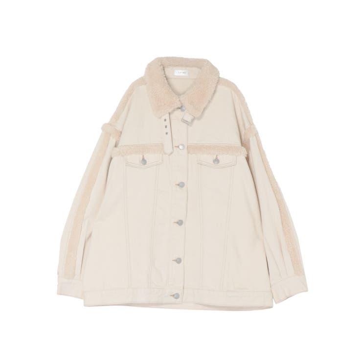 デニムフェイクファージャケット（セットアップ可能） | EATME | 詳細画像49 