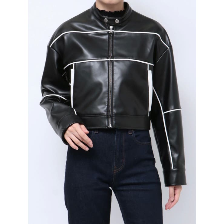 バイカラーバイカージャケット | EATME | 詳細画像22 