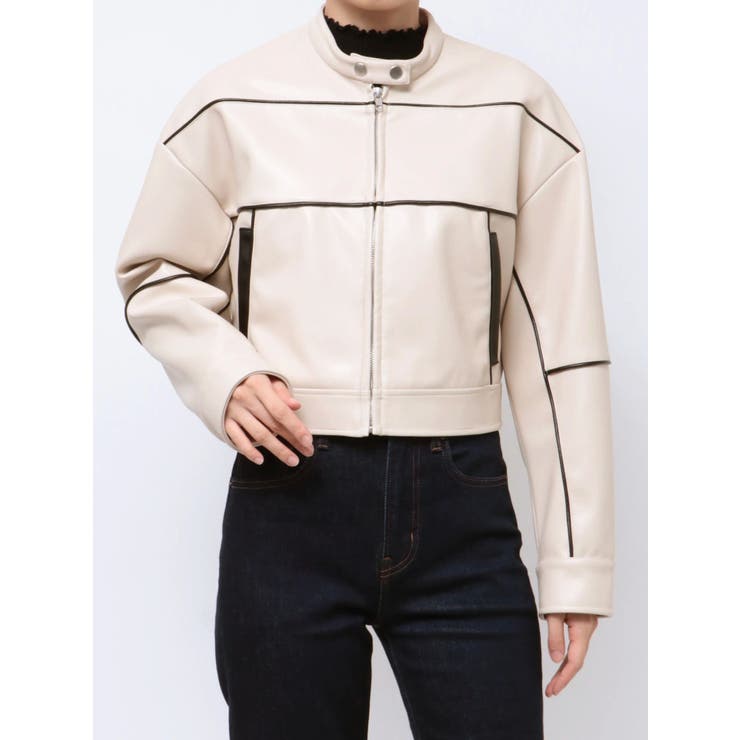 バイカラーバイカージャケット | EATME | 詳細画像25 