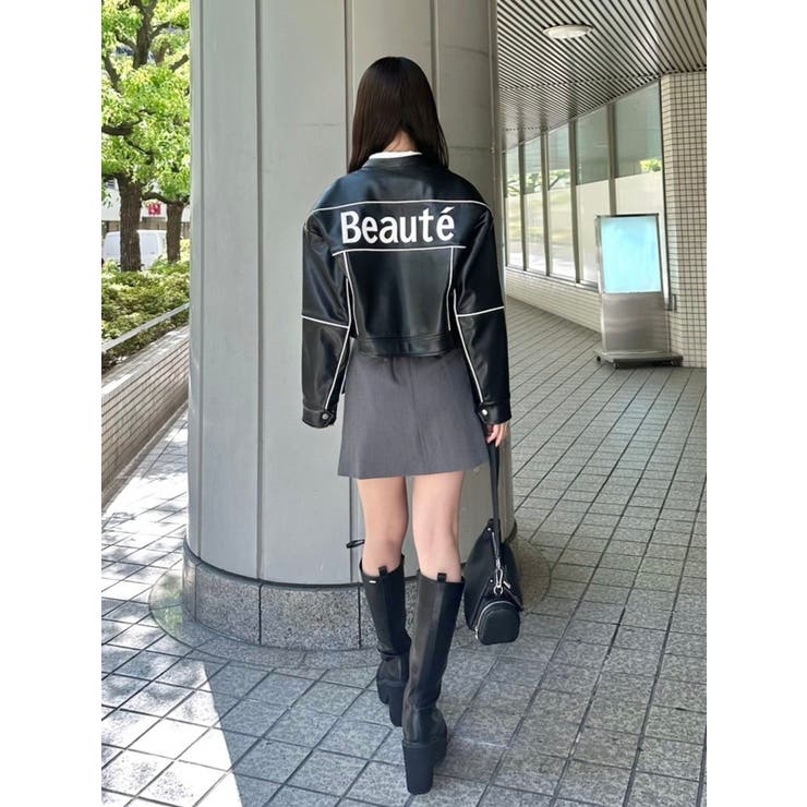 バイカラーバイカージャケット | EATME | 詳細画像8 