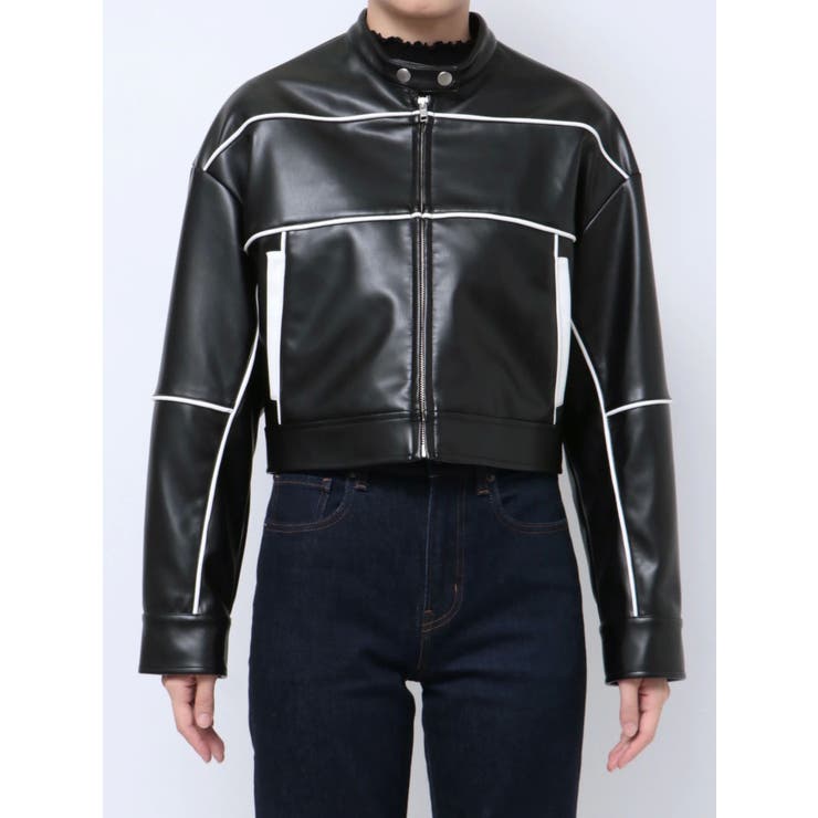 バイカラーバイカージャケット | EATME | 詳細画像9 