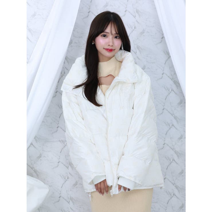 mmeemeエムミーエメダウン白 モノグラムダウンジャケット[品番：MKSW0060821]｜EATME（イートミー