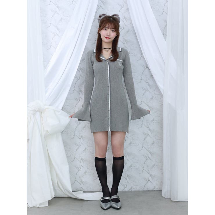 フロントボタンニットワンピース | EATME | 詳細画像4 