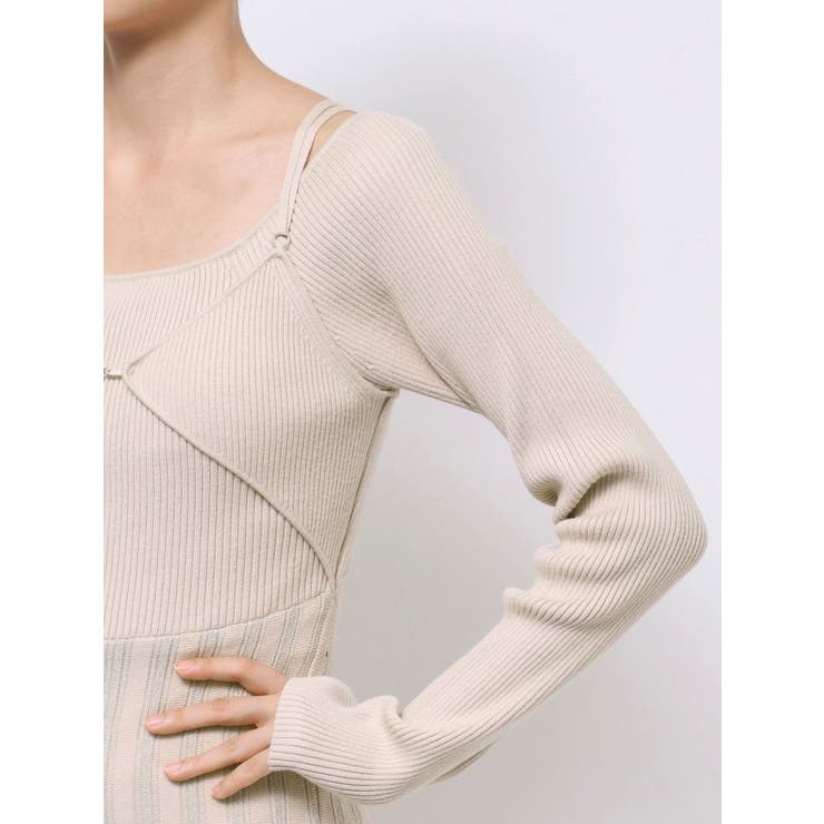 ロゴチャームニットワンピース | EATME | 詳細画像19 