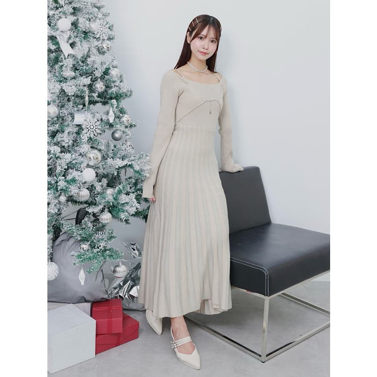 ロゴチャームニットワンピース | EATME | 詳細画像2 