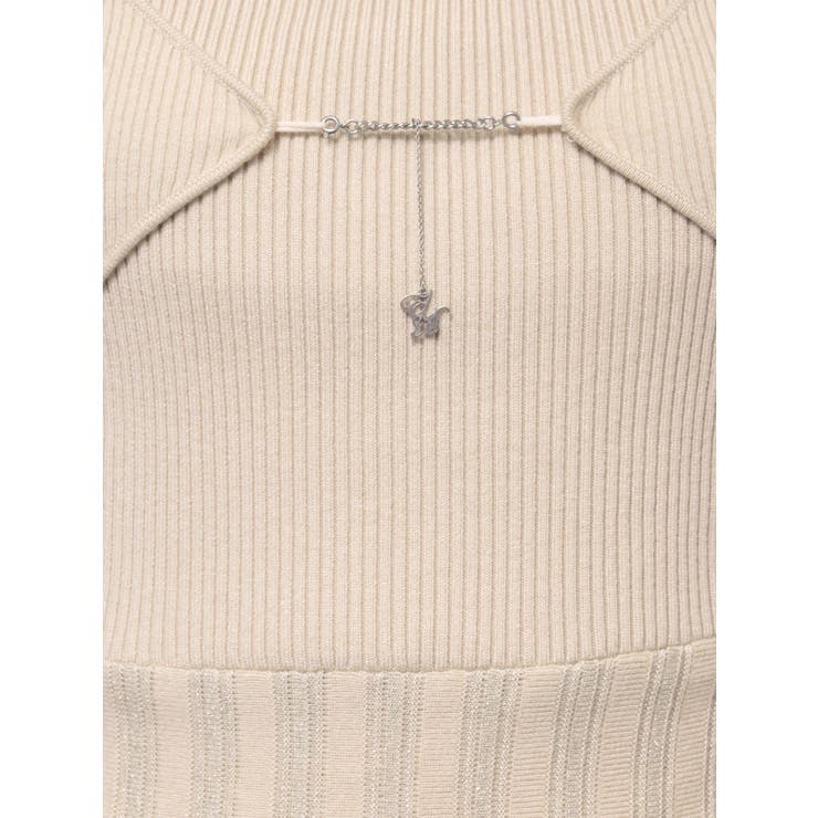 ロゴチャームニットワンピース | EATME | 詳細画像23 