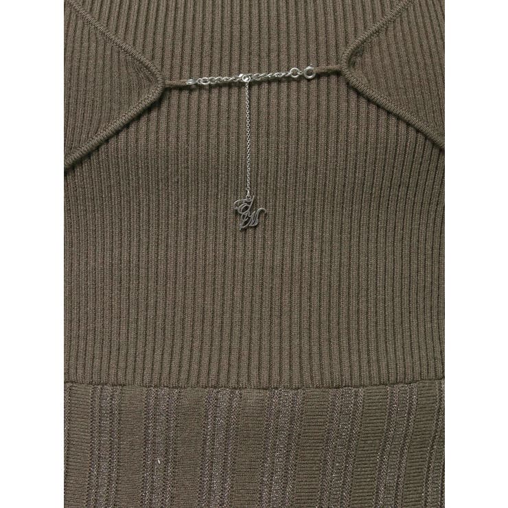 ロゴチャームニットワンピース | EATME | 詳細画像25 