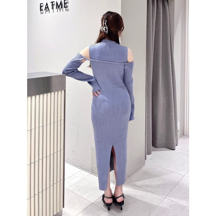 デコルテカットアウトニットワンピース | EATME | 詳細画像37 