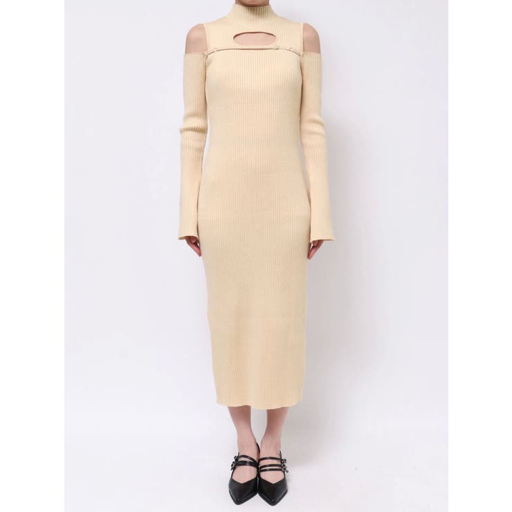 デコルテカットアウトニットワンピース | EATME | 詳細画像40 