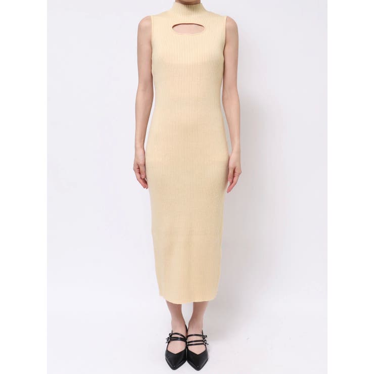 デコルテカットアウトニットワンピース | EATME | 詳細画像47 