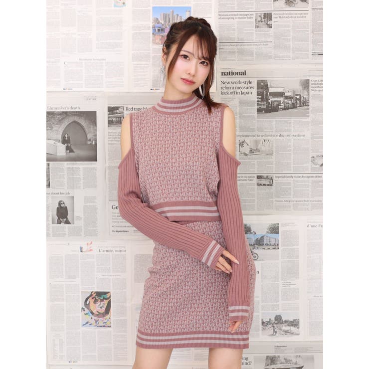 EMロゴニットタイトスカート（セットアップ可能） | EATME | 詳細画像3 