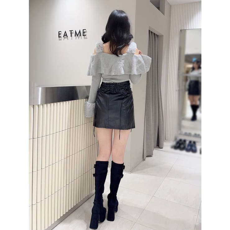 フェイクレザーレースアップミニスカート | EATME | 詳細画像37 