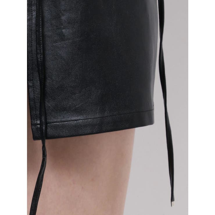 フェイクレザーレースアップミニスカート | EATME | 詳細画像43 