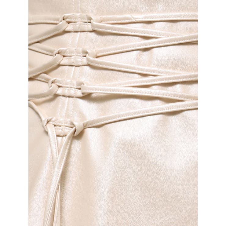 フェイクレザーレースアップミニスカート | EATME | 詳細画像46 