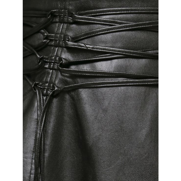 フェイクレザーレースアップミニスカート | EATME | 詳細画像47 