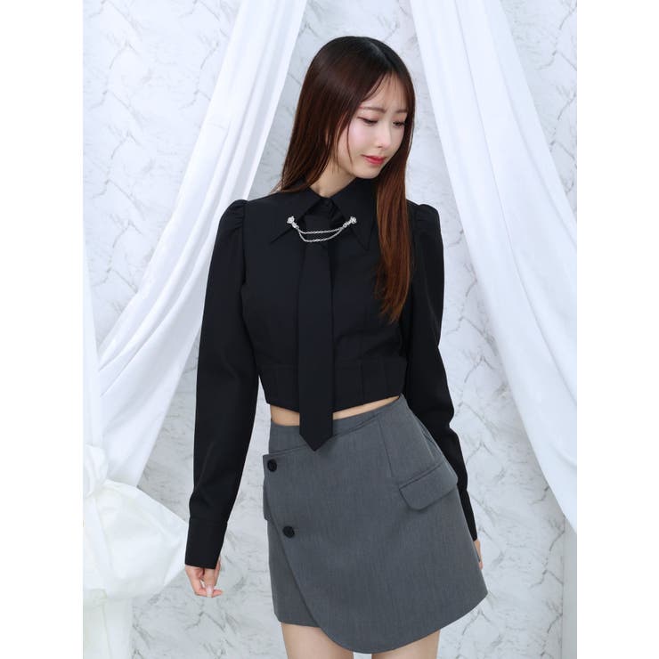 ジャケットライクラップスカート（セットアップ可能） | EATME | 詳細画像25 