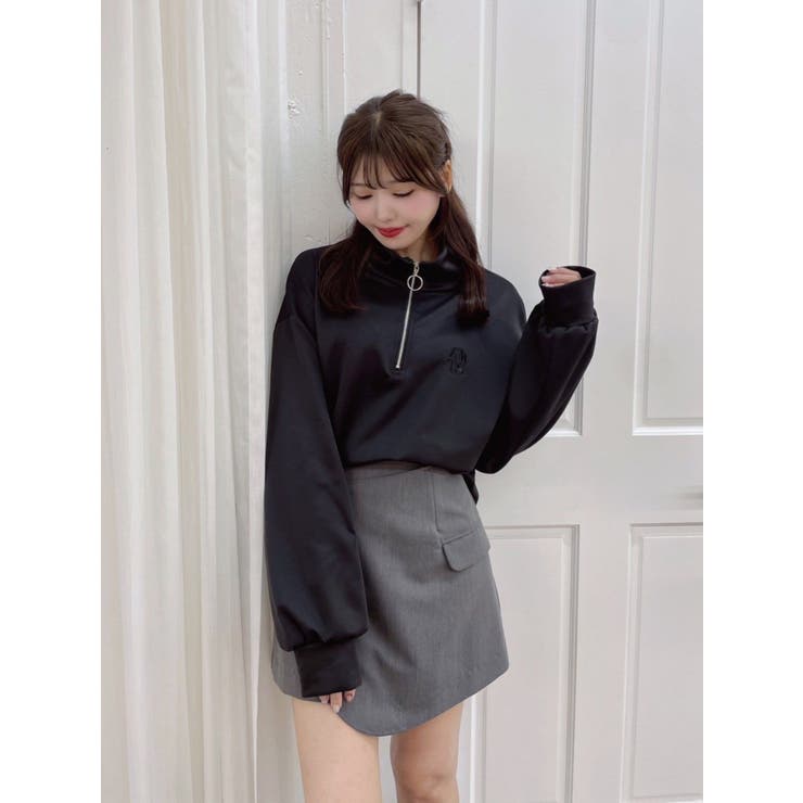 ジャケットライクラップスカート（セットアップ可能）[品番