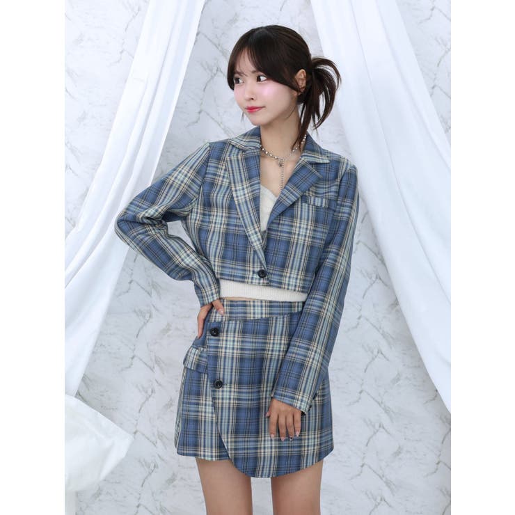 ジャケットライクラップスカート（セットアップ可能） | EATME | 詳細画像9 