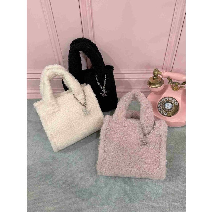 ピンク | フェイクファーショルダーバッグ | EATME