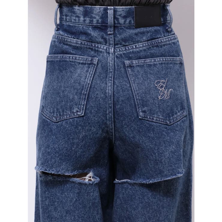 カットアウトストーン付ワイドデニムパンツ | EATME | 詳細画像30 