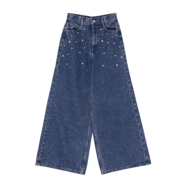カットアウトストーン付ワイドデニムパンツ | EATME | 詳細画像49 