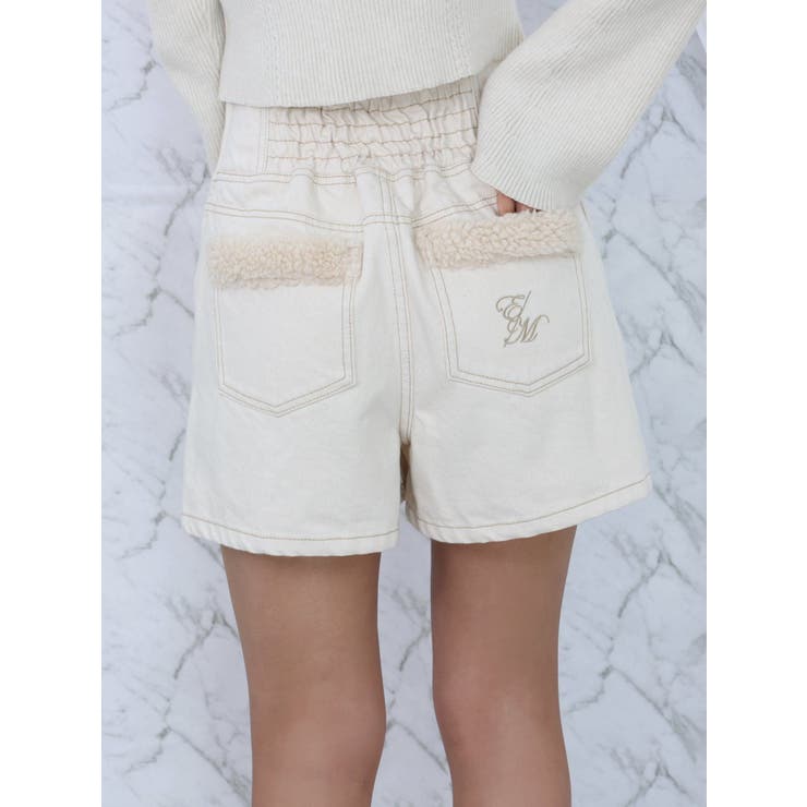 コルセットデニムショートパンツ（セットアップ可能）[品番