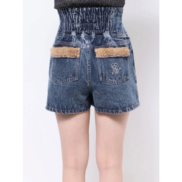 コルセットデニムショートパンツ（セットアップ可能）[品番