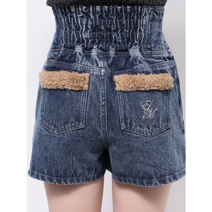 コルセットデニムショートパンツ（セットアップ可能）[品番