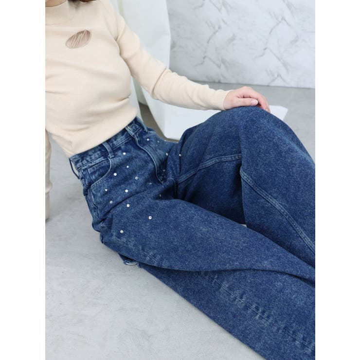デコルテロゴ開きニットTOP | EATME | 詳細画像10 