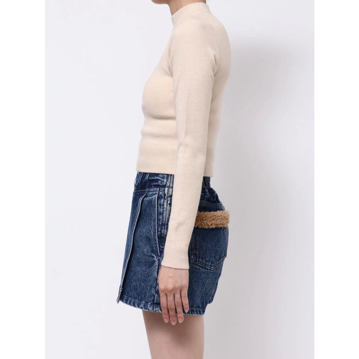 デコルテロゴ開きニットTOP | EATME | 詳細画像21 