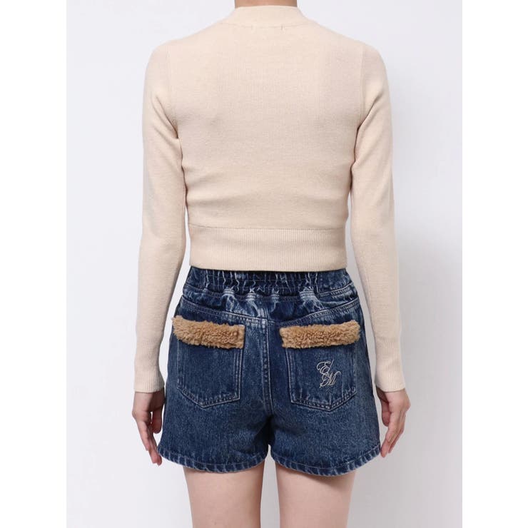 デコルテロゴ開きニットTOP | EATME | 詳細画像22 