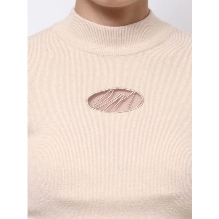 デコルテロゴ開きニットTOP | EATME | 詳細画像23 
